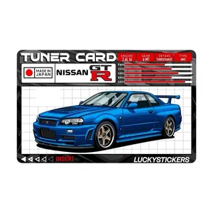 Tuner jdm style - the Ultimate Rectangle Sticker for Anywhere & Anything  Minimal Tech Style | Waterproof | Perfect Fit for Laptops & Accessories - Unique Personalization