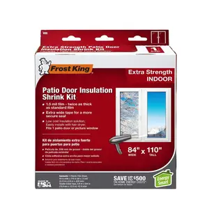 Thermwell 249525 84 x 120 in. Frost King Building Materials E-O Heavy Duty Patio Door Insulator Shrink Kit