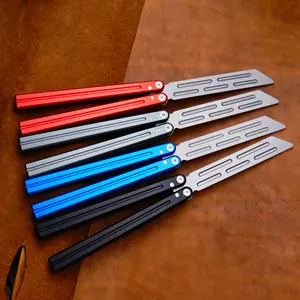 Aluminum Alloy Butterfly Trainer, Flip Tool for Beginners, Handheld Skill Toy, High-Quality Edc Practice Tool, Metal Tool NEW