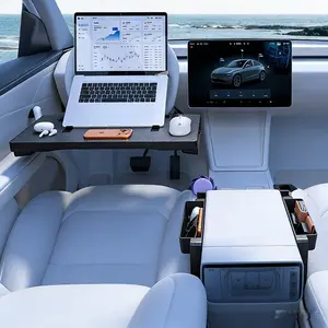 Steering Wheel Tray Desk with Expandable Trays, Steering Wheel Table Food Tray for Front Seat Eating Dinning Working, Adjustable Laptop Tray for Car