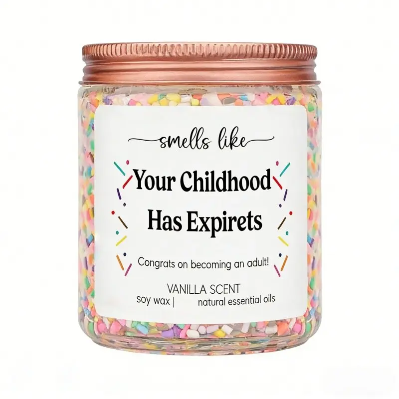 18th Birthday Candles - Vanilla - 18th Birthday Gifts for Girls, Boys - Gifts for 18 Year Old Girl, Boy, Female - Funny Turning 18, Happy Bday Present for Daughter, Son, Granddaughter, Niece, Friend