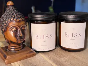 Bliss Radiant Harmony Duo Meditation Candle Set - Happy & Heal Candles for Meditation & Relaxation - US Made