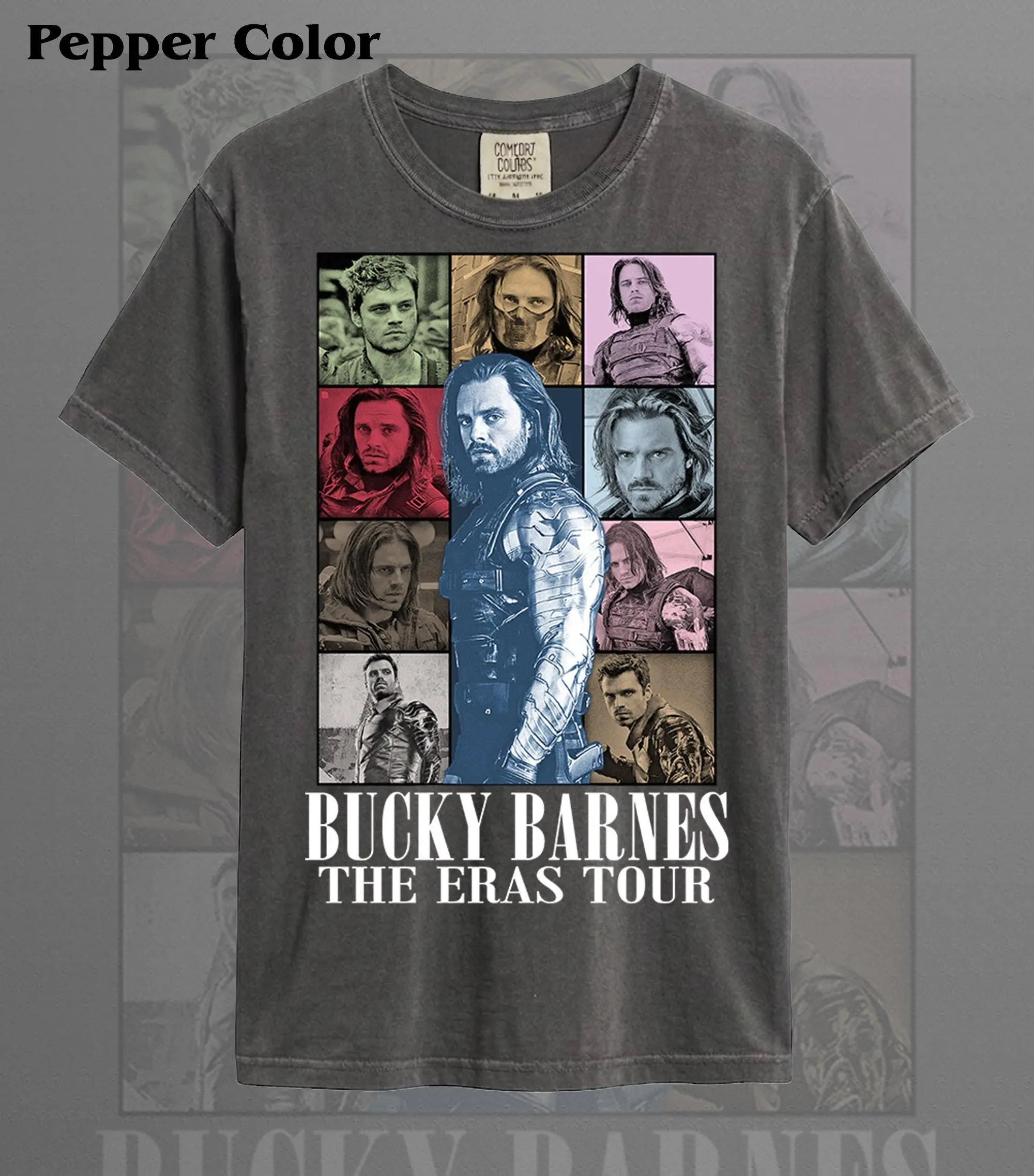 Comfort Colors Bucky Banned T Shirt, Sebastian Vintage Shirt, Soldier in Winter Retro 90s Tshirt, Barnes Bootleg Tee