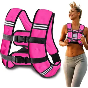 Weighted Vest - Weight Vest for Running, Strength & Muscle Building, Features Reflective Stripe for Safe Outdoor Workouts (available in 6lbs to 30lbs)