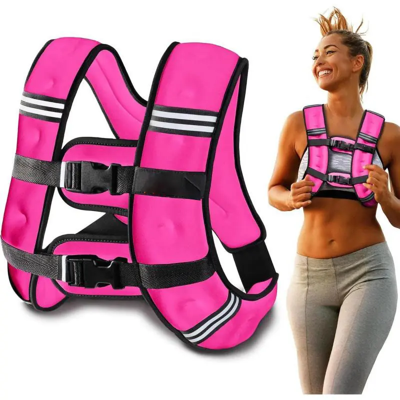 Weighted Vest - Weight Vest for Running, Strength & Muscle Building, Features Reflective Stripe for Safe Outdoor Workouts (available in 6lbs to 30lbs)