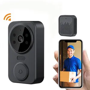 Upgraded wireless smart doorbell for home use, low power consumption, wireless WiFi, video doorbell, smart WiFi video peephole, APP remote dialogue, two-way voice intercom.