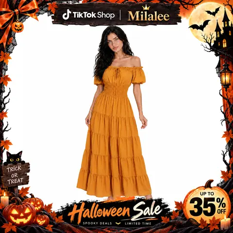 Women Renaissance Dress Pirate Peasant Wench Irish Costume Medieval Boho Chemise Faire Gown Maxi Long Dress Halloween Gothic Party Outfit Clothes Womenswear maxi dress 6531-T1 Cosplay Cocktail
