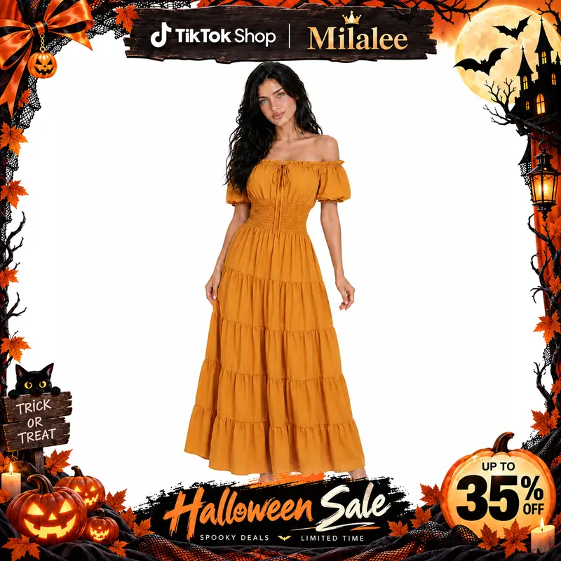 Women Renaissance Dress Pirate Peasant Wench Irish Costume Medieval Boho Chemise Faire Gown Maxi Long Dress Halloween Gothic Party Outfit Clothes Womenswear maxi dress 6531-T1 Cosplay Cocktail