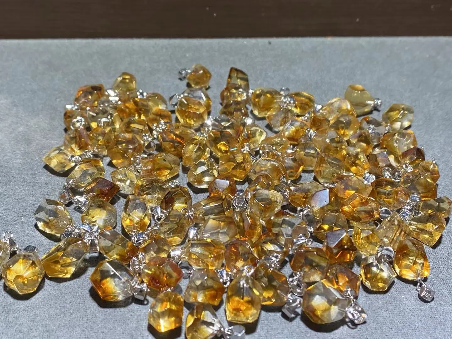 Shine(20315)gc.Silver citrine pendant