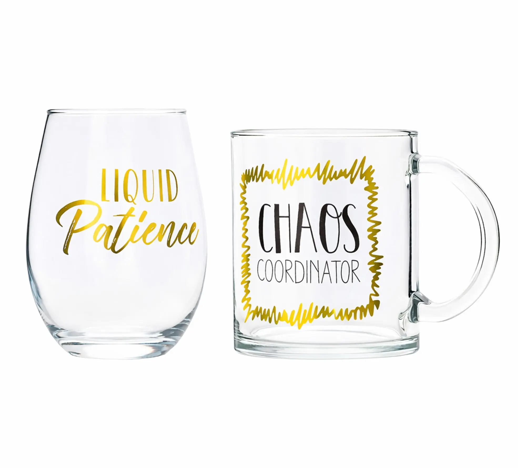 10 Strawberry Street Mother's Day Glass Gift Set Coffee & Wine
