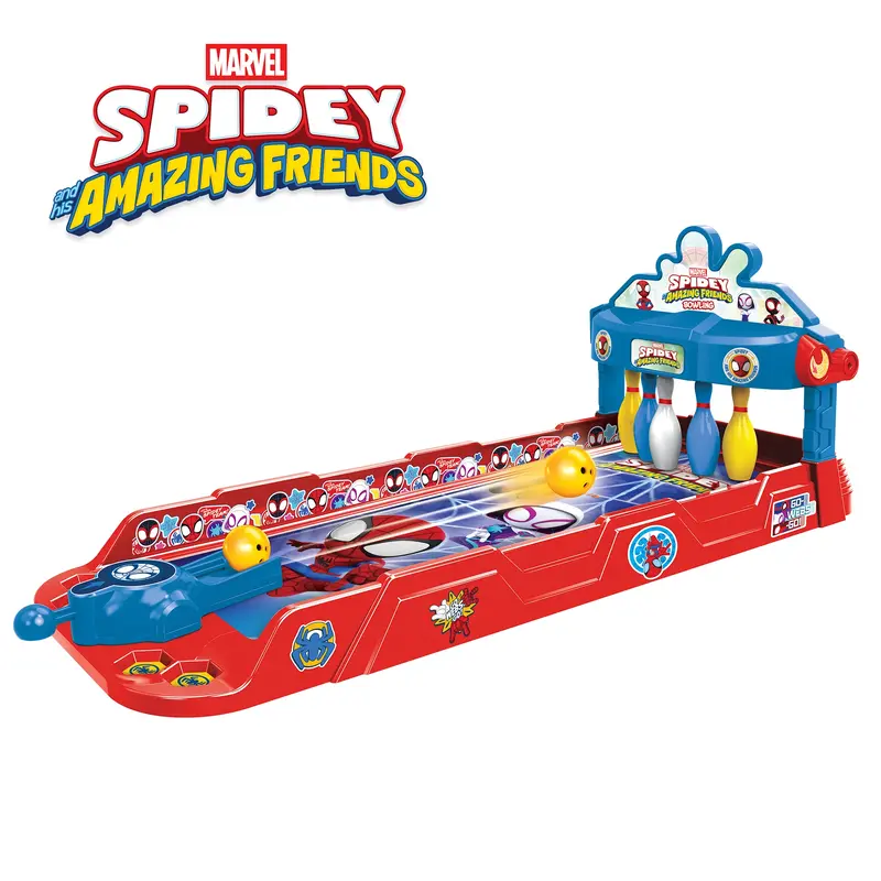 Tabletop Bowling Play Set - Spidey & his Amazing Friends, Disney Princess, Buzz Lightyear, Mickey Mouse, Frozen Elsa and Anna