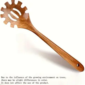Wooden Spaghetti Spoon, Multi-Functional Pasta Server with Ergonomic Handle, Perfect Kitchen Tool for Spaghetti Filtering & Serving