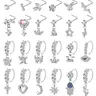 Women's Elegant Rhinestone Decor Nose Ring Set, Butterfly Nose Ring, Rhinestone Nose Rings, Trendy Exquisite Nose Piercing Jewelry, Chic Body Jewelry for Parties, Body Jewellery