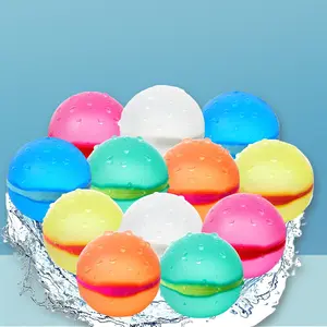 12 Pcs Reusable Water Balloons Self-Sealing Refillable Water Balls Pool Toys for Kids Ages 4-14 Pool Beach & Outdoor Water Toys