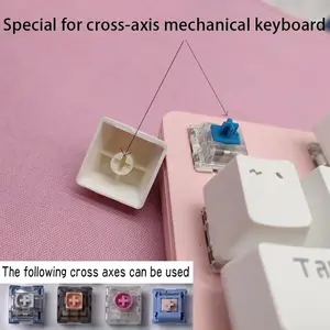 37 keys/Set Light Color Positive Side Rainbow Keys Caps Cherry MX Cross Axis Mechanical Keyboard PBT Transparent Keycap