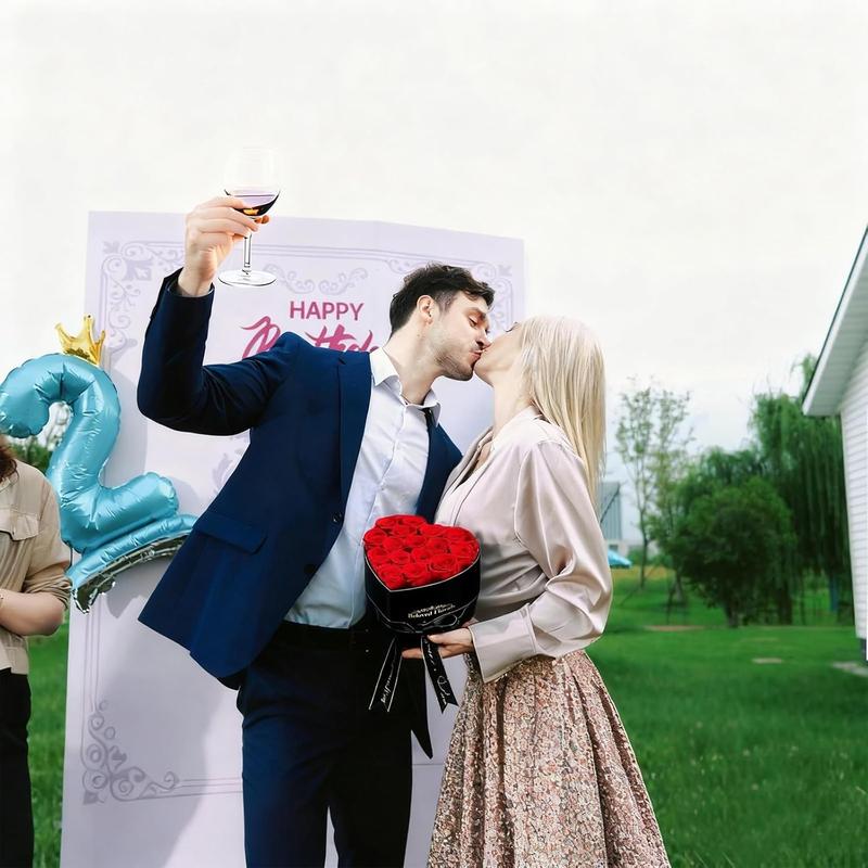 16 Preserved Flowers Rose Boka Birthday Gifts for Women Her Mom Wife Girlfriend Grandma on Valentines Mothers Day Christmas Anniversary Romantic