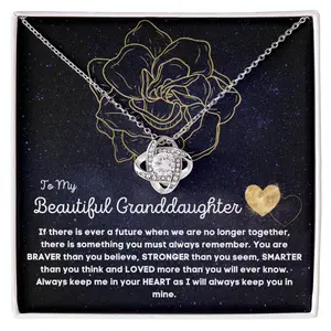 To My Beautiful Granddaughter Necklace, Granddaughter Gifts from Grandma Grandpa, To My Granddaughter Necklace, Grandma Granddaughter Jewelry, Birthday Gift for Granddaughter, Graduation, Confirmation Gifts for Granddaughter
