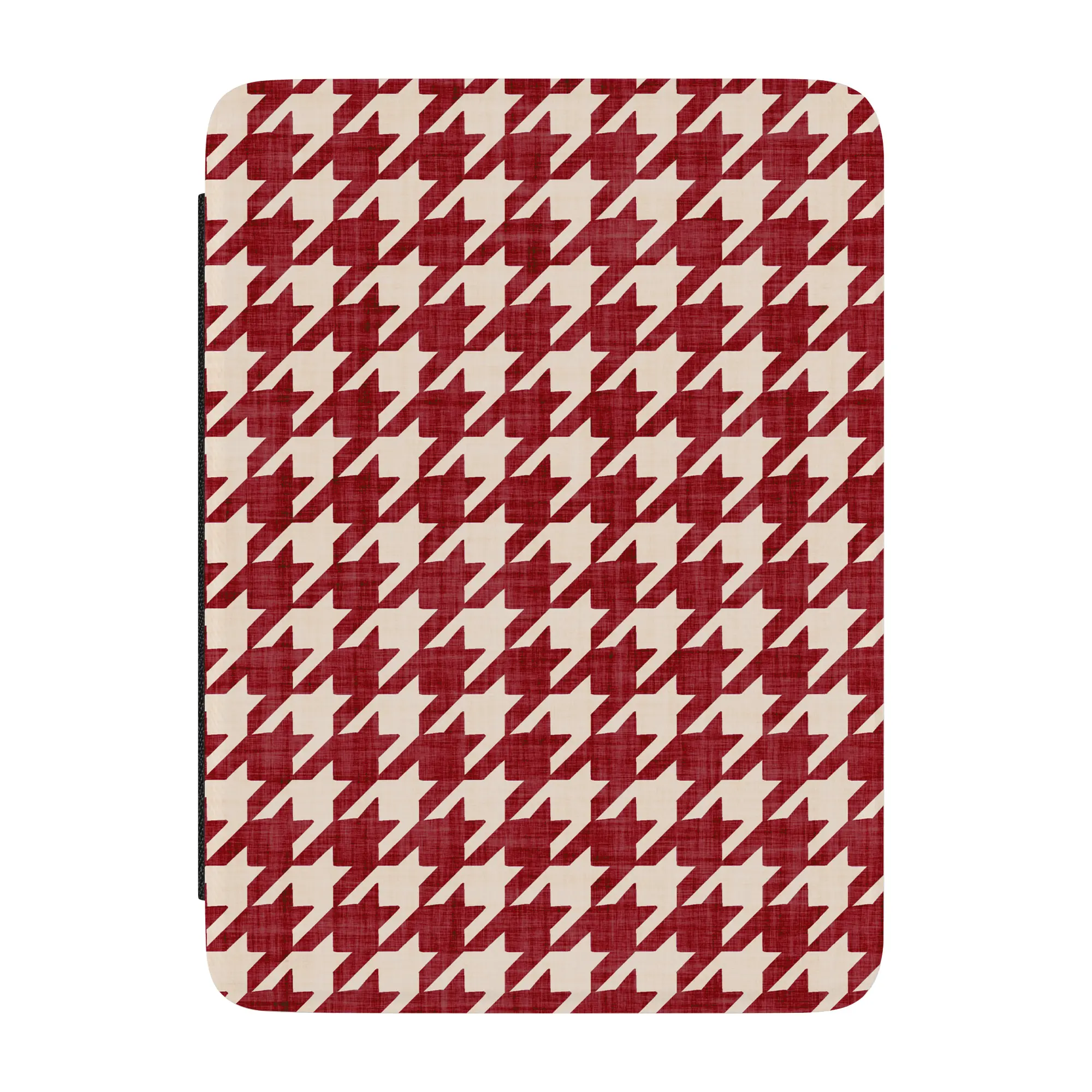 Casely Chic Kindle Tablet Cover - Computer Accessories, Scarlet Stitch Design, Red Houndstooth Pattern, Covers