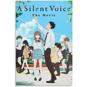 Anime A Silent Voice Manga 1 Poster for Room Aesthetic Decorative Canvas Picture Printing Wall Art 16x24inch(40x60cm) Unframe-Style-1
