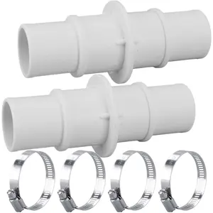 Pool Hose Adapter Connector, 1-1/4" or 1-1/2" Plastic Coupling for Swimming Pool Vacuum, Cleaner, and Filter Pump Hoses