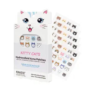 Cute Cat Acne Patches, Natural Hydrogel Acne Care, No Scent, No Alcohol, Suitable for All Skin Types, Gentle Non-Irritating Facial Skincare