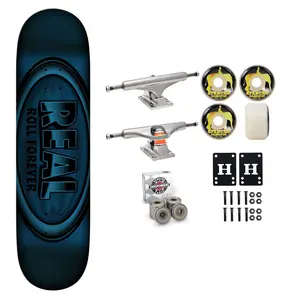 Real Skateboard Blue Foil DBX Basalt 8.5" Independent Satori Premium Kit