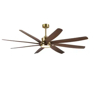 72" Alvis Modern LED Large Ceiling Fan with Remote Control | Quiet Big Ceiling Fan for Living Room