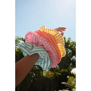 Oversized Popelina Scrunchies