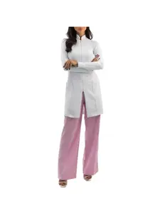 Ladies Doctor White Brush Jacket Anti-wrinkle and Wear-resistant Uniforms Summer Fashion New Long Sleeve Nurse Slim Clothing Beauty Salon Doctor Overalls
