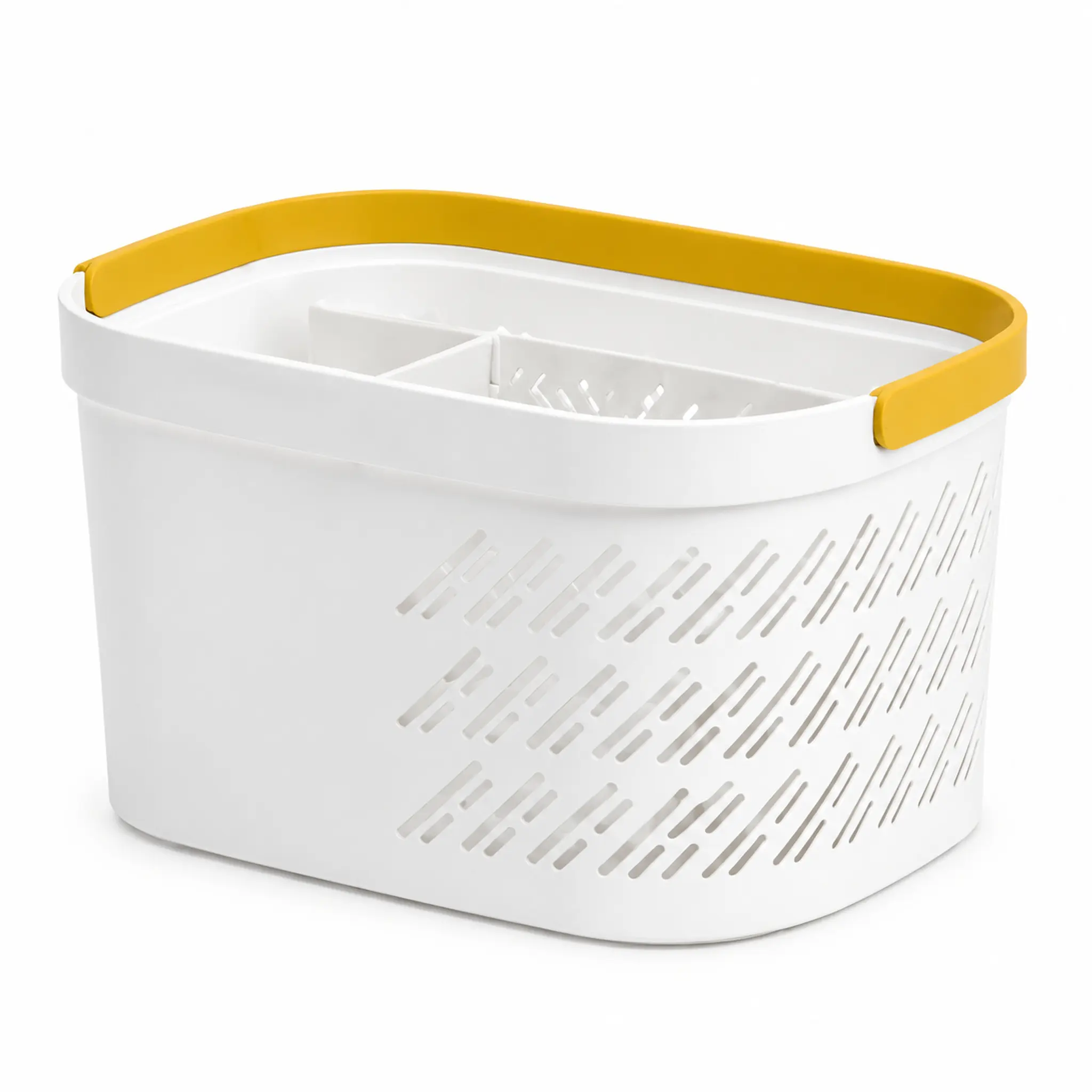 Portable Bath Caddy Organizer with Drainage Holes, Large Capacity Bathroom Storage Basket with Handle for Shower, Dorm, and Home