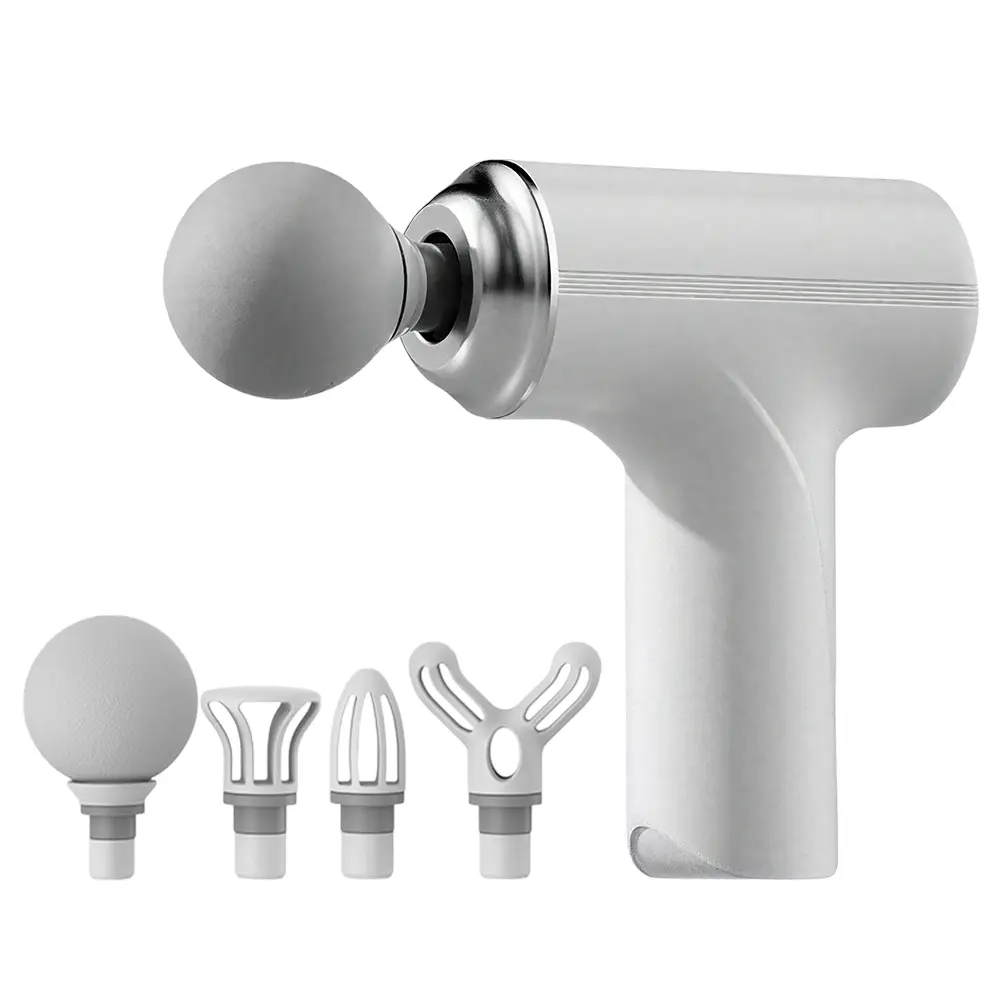 Multi-Head Mini Fascia Gun, Deep Tissue Massage, Handheld Muscle Relaxation Massager, Includes 4 Massage Heads, Ultra-Quiet, Fascia Tool, Portable Muscle Massagers, Fascia Release Tools