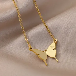 SacredCustoms™️ Butterfly Initial Necklace