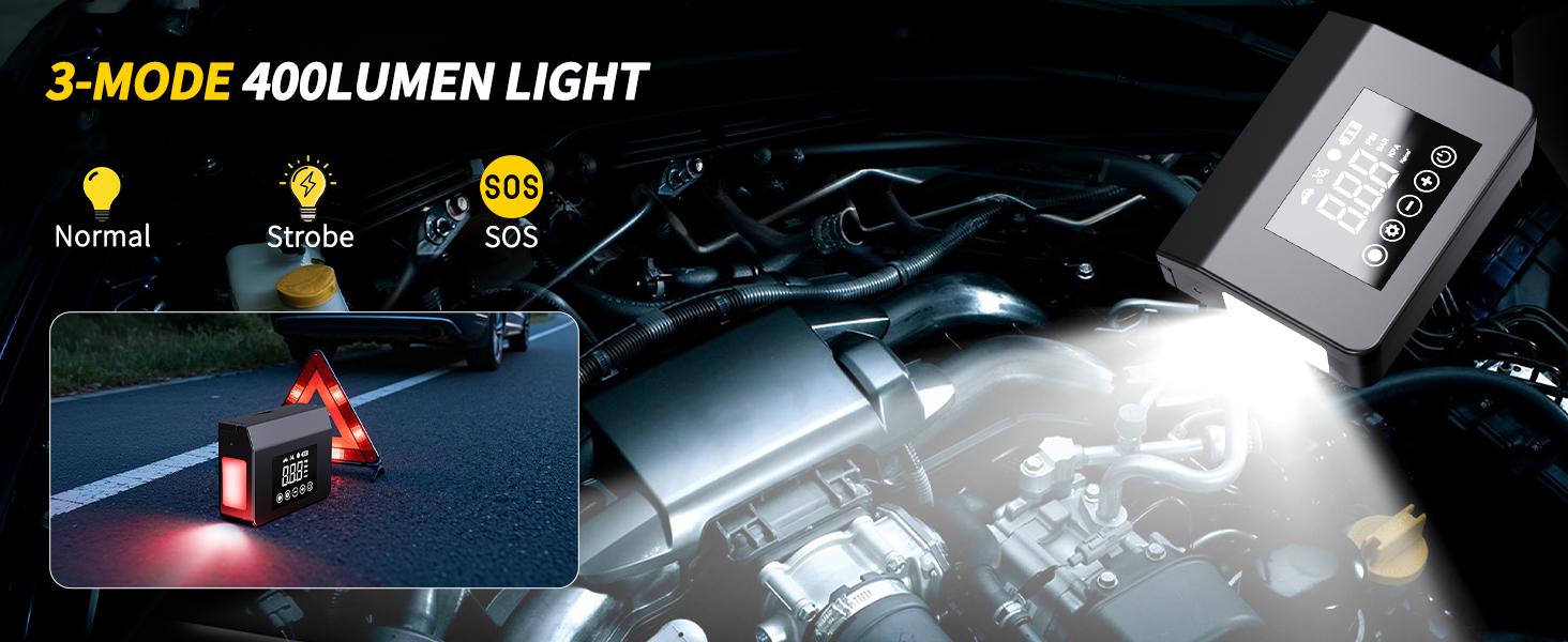 【Eleacc】2026 Winter Savior – 4000A Car Jump Starter & Jump Starter with 150PSI Tire Inflator, 15000mAh Power Bank & LED Light, Reliable in -20°F, Compatible with Most Cars, Trucks (ALL Gas/8.0L Diesel), Automotive Convenience for Winter Driving