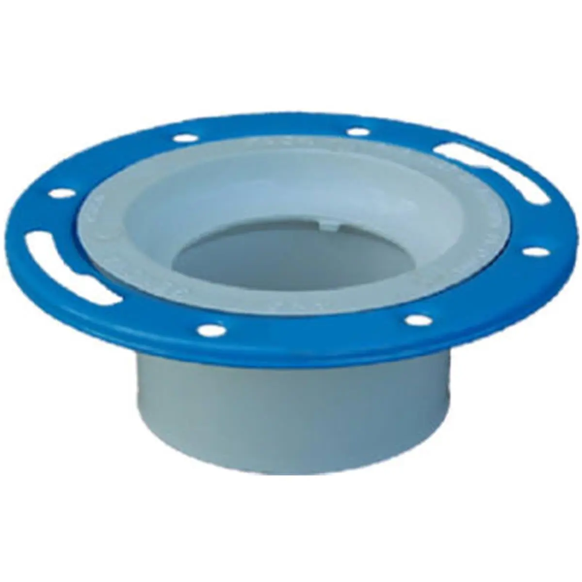 Genova Products 75146 White 4 x 3 in. Closet Flange Spigot with Adjustable Ring, Solvent Weld Pipe Fitting