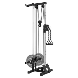 Wall Mount Dual Pulley Cable Machine – Adjustable Functional Trainer for Full Body Home Gym Strength Training