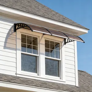 Awning for Door & Window,120x38 inch,Polycarbonate Cover,UV,Rain,Snow Protection for House,Porch,Patio,Deck