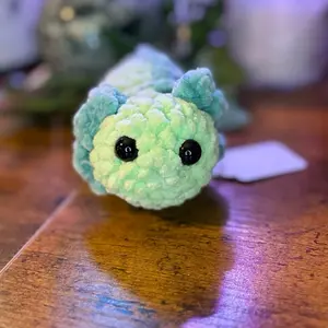 Blue/Green Axolotl- Handmade Crochet