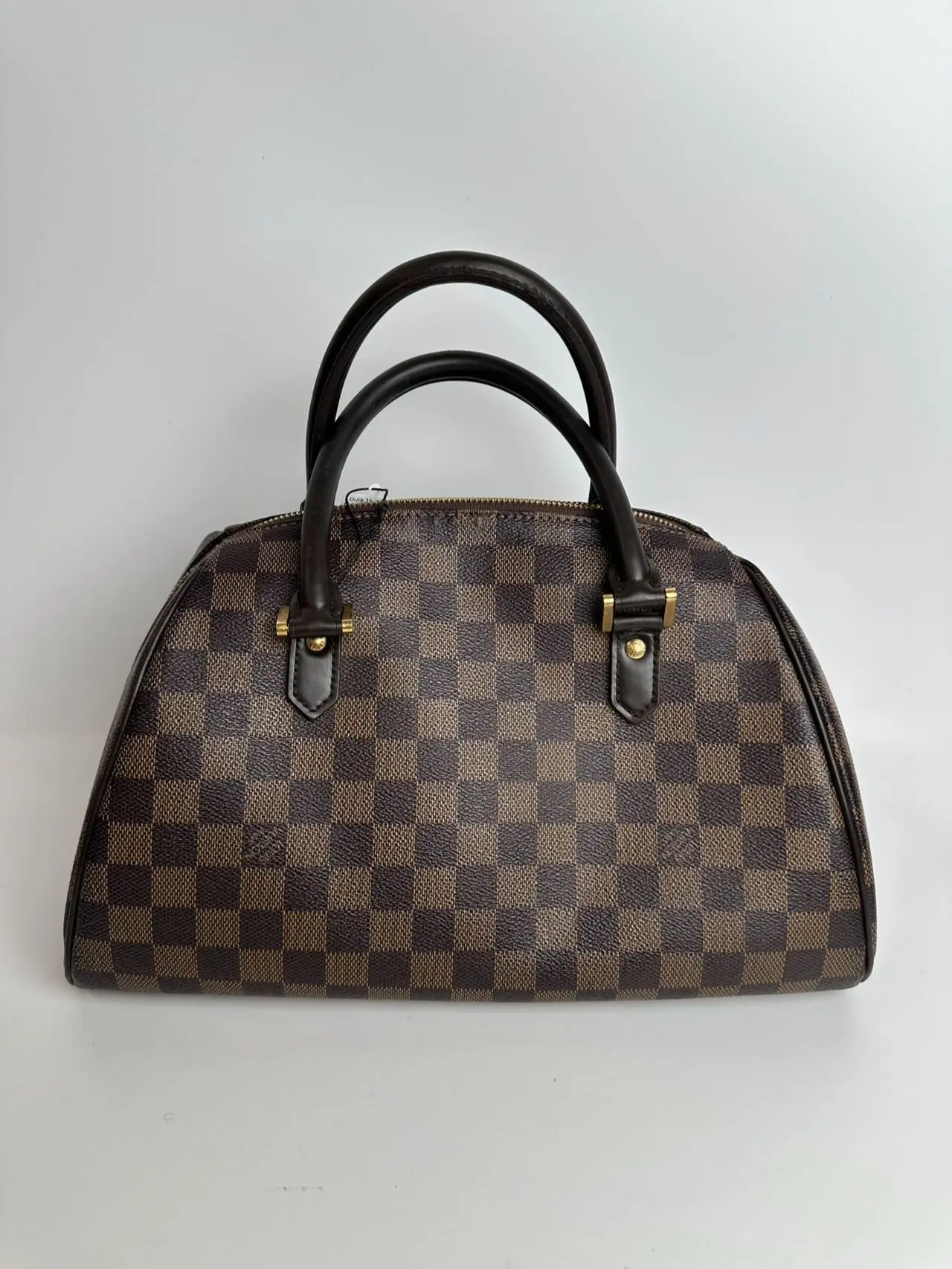 Pre-owned Louis Vuitton vcoated canvas top  handle  bag LV Damier Ebene pillow bag【BF 12Z】XP01647