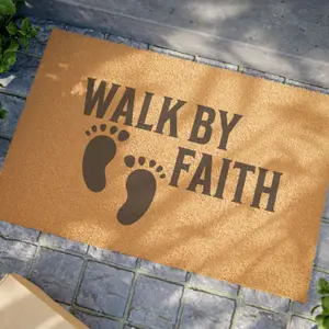 Walk By Faith-Doormat