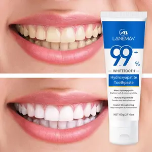 60g - Hydroxyapatite Toothpaste - Nano Mineral & Natural Peppermint Formula - Brightens Teeth & Reduces Sensitivity - Enamel Strengthening Daily Care