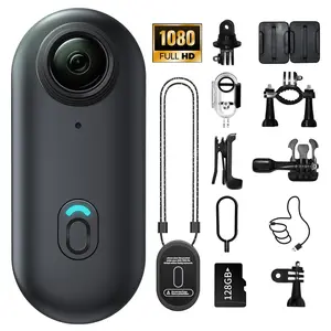 1080P Fhd Action Camera, Mini Wearable Wireless Cam, 128GB Storage, Hands-Free Recording, Ideal for Cycling, Skiing, Outdoor Sports