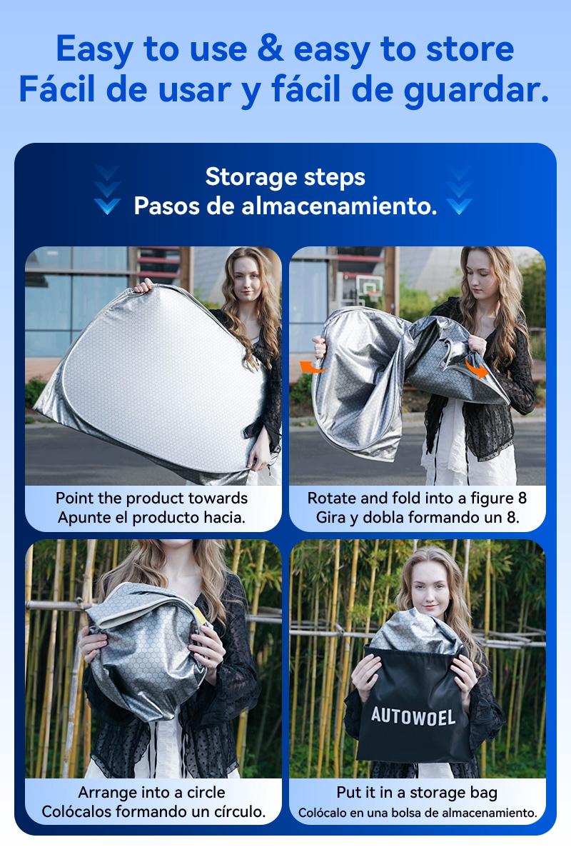 Latest car windshield sunshade,Dual-layer fabric blocks UV rays,Blackout Privacy,Compatible for SUV and MPVs,cardetailing,Greenish-white,Please specify the vehicle model, size, and color in the order notes.