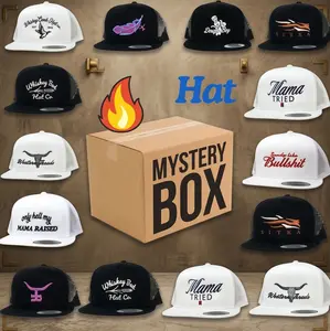 [BEST 2026] One Hat Box Sent,Western Trucker Hat Collection, Mama Tried Hat, Whiskey Bent Hat, Western Threads Bull Skull Hat, Duck Boy Hat, Tribal Bull Hat, Arrow Logo Flat Bill Snapback