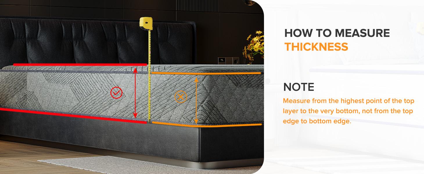 8/10/12 Inch Twin Full Queen King Mattress Memory Foam And Spring Hybrid MattressMedium Firmness Silent motion breathable design and individually pocketed springs Memory foam mattress