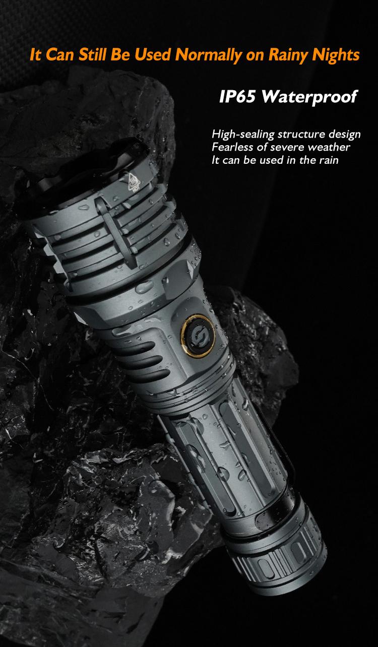 10000 Lumens 4000mAh LED Flashlight Super Bright, Ultra Bright Portable Camping Flashlight,Waterproof Flash Light for Camping,Night Outdoor Emergency Lighting