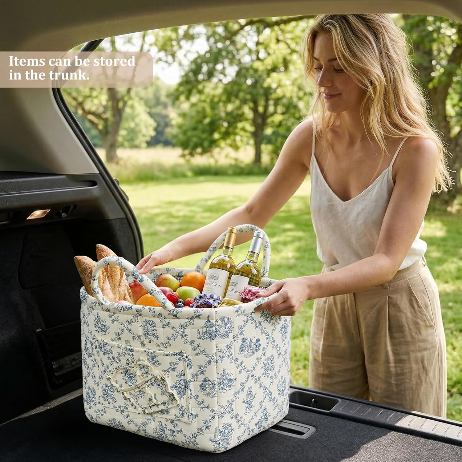 【Back to School Hauls】Polyester Foldable Durable Space-Saving Storage Basket Organizer - Home Accessory, Home Storage Container, Car Stuff, Car Accessory, Ideal for Toys, Clothes, Books, Teacher Gifts, Cars Accessories 【Back to School Hauls】Polyester Foldable Durable Space-Saving Storage Basket Organizer - Home Accessory, Home Storage Container, Car Stuff, Car Accessory, Ideal for Toys, Clothes, Books, Teacher Gifts, Cars Accessories