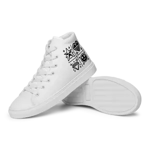 Rockstar Label Custom High-Top Sneakers (Athletic/Casual Custom Fashion Statement Shoes)