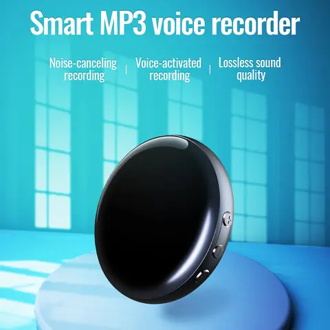 Car Exterior Decoration Mini Multifunction HD Voice Recorder - Audio Compact Device, 96H Continuous Recording, 1-Tap Recording, Magnetic Build, HD Noise Reduction, Long Battery Life, Large Storage Capacity, Voice-to-Text Support, Multifunction Hd Recorder