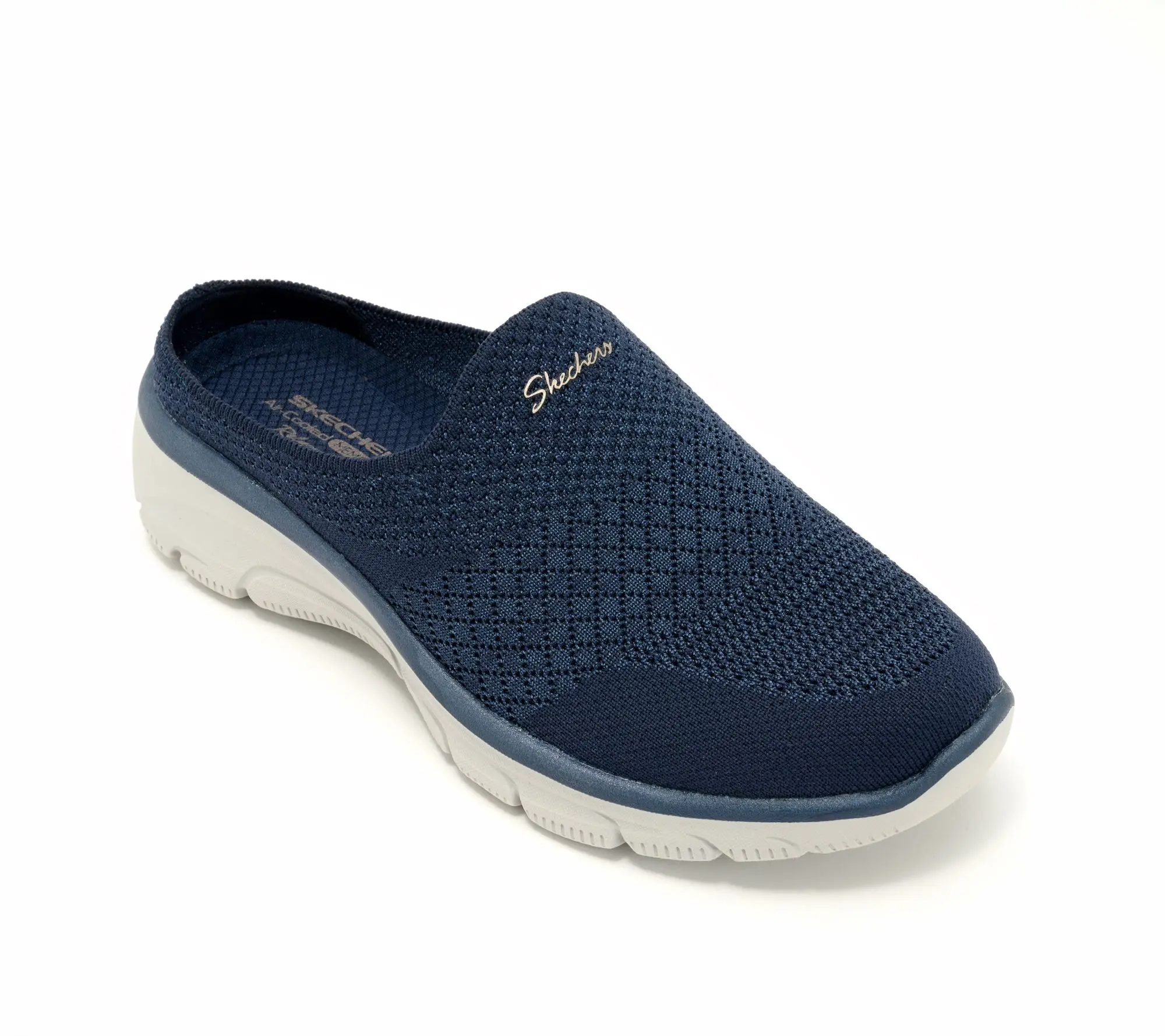Skechers Easy Going Washable Vegan Knit Mules - Open Flow Skechers Easy Going Washable Vegan Knit Mules - Open Flow