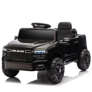 Licensed Dodge RAM 3500 12V Kids Ride on Truck Gift for Christmas Day Birthday,W/ Remote Control,2WD & Rear Shock Suspension,LED Headlights &Low Battery Alarm,3-speed Remote Adjustment,Built-in Music & Bluetooth,Recommended Age: 3-6